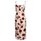  Rose Suspender Pencil Dress