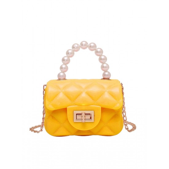  Pearl Argyle Chain Strap Mini Handbag