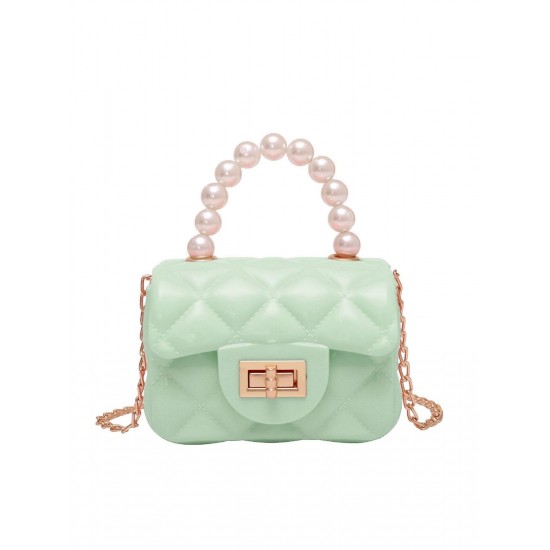  Pearl Argyle Chain Strap Mini Handbag