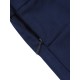 Navy Blue  Solid Button Shorts