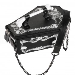 Black Halloween Coffin Chain Bag