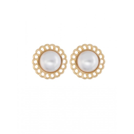  Artificial Pearl Stud Earrings