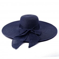 Ribbon Wide Brim Raffia Sun Hat