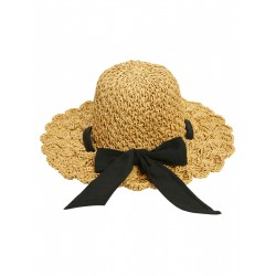 Handmade Ruffia Straw Ribbon Sun Hat