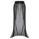 Black  Solid Long Skirt Cover-up